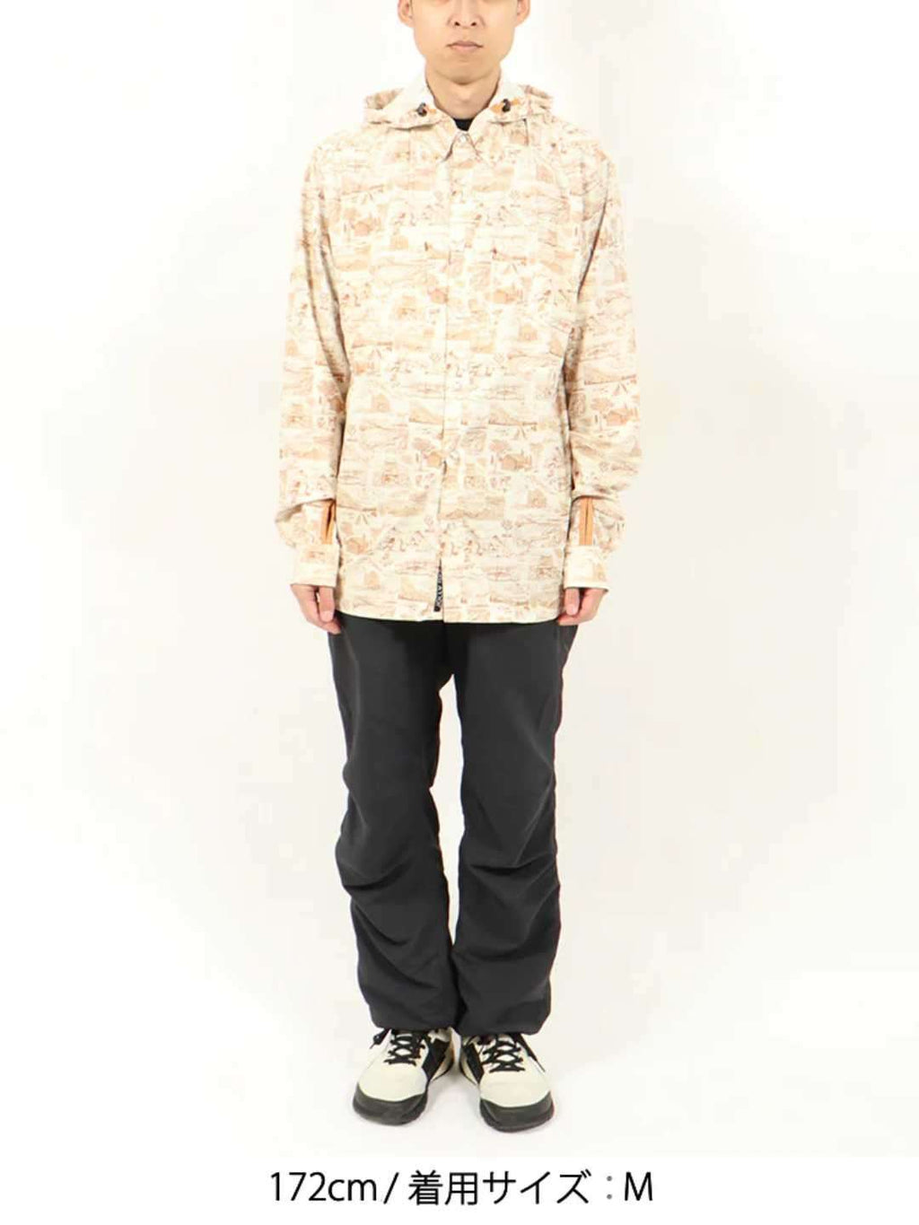 TRIPLE CROWN BUTTON DOWN LONG SLEEVE REMOVABLE HOOD #TRAIL MADNESS BROWN [TC’BDR-LS2]｜Jolly Gear