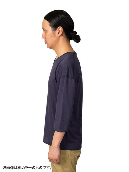 ウロコシャツ 七分袖 #ニビイロ [041007]｜AXESQUIN