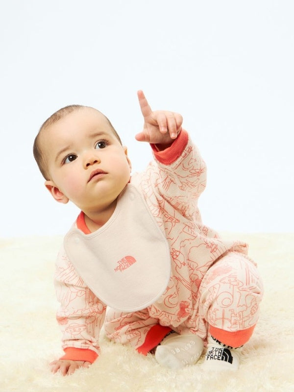 Baby L/S Rompers & 2P Bib #WR [NTB82402]｜THE NORTH FACE