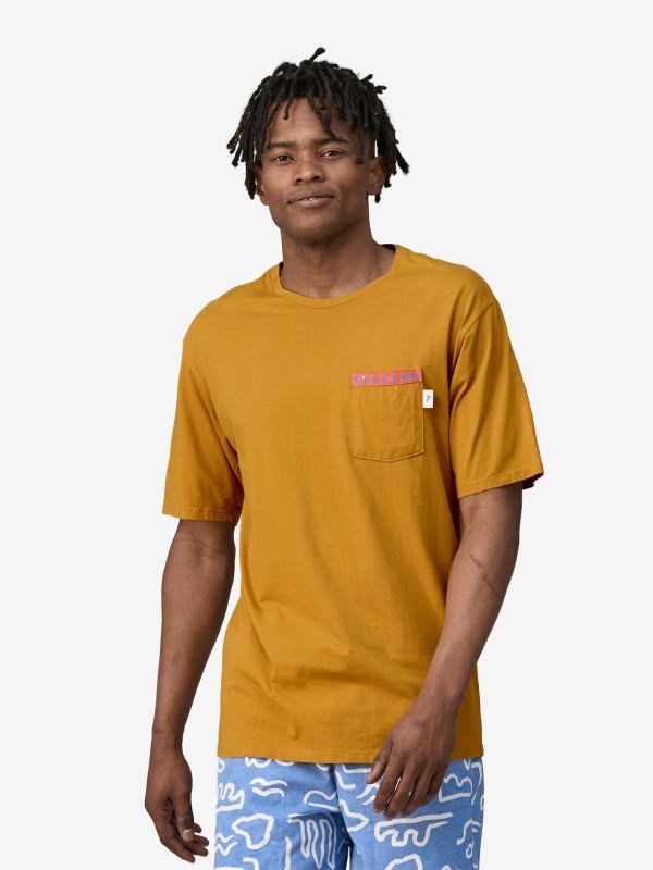 やっさん　 Men's Water People Organic Pocket T-Shirt #WPGN [37734