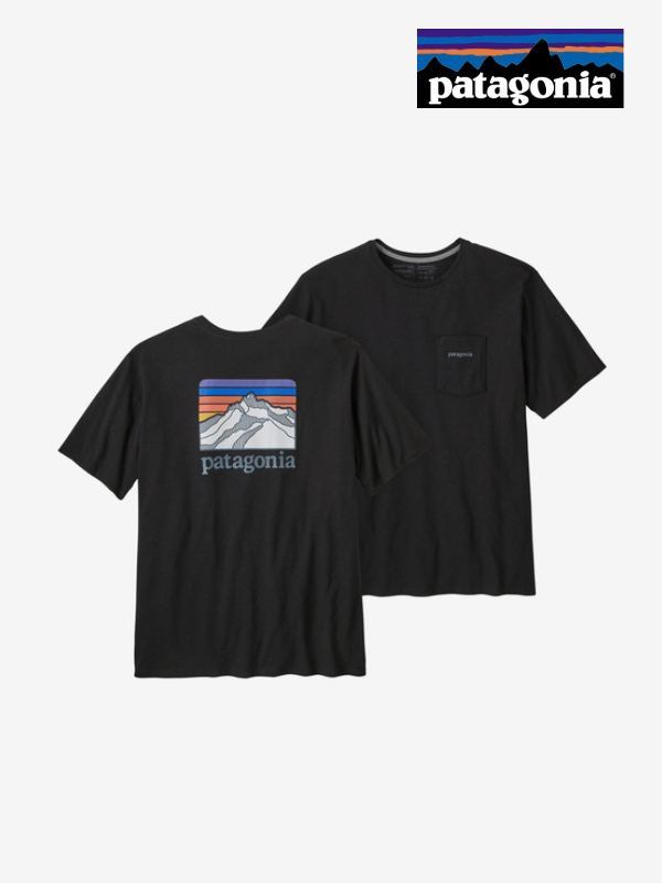 Men's Line Logo Ridge Pocket Responsibili-Tee #INBK [38511]｜patagonia