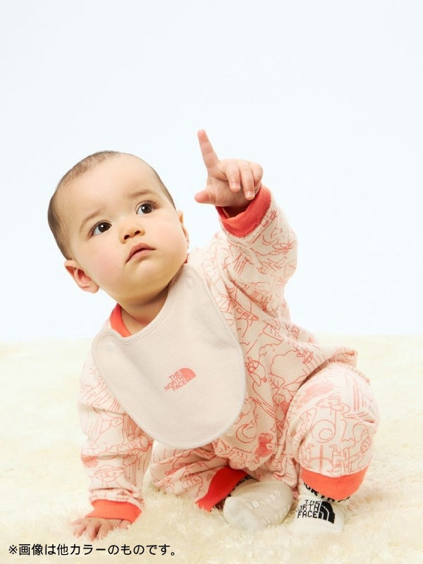 Baby L/S Rompers & 2P Bib #MR [NTB82402]｜THE NORTH FACE