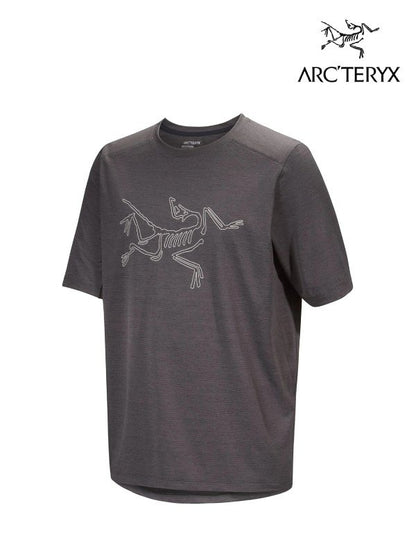 Cormac Logo SS M #Black Heather [L08465800]｜ARC'TERYX