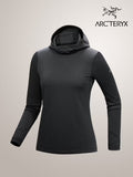 始祖鸟 (ARC'TERYX) 女款 Taema 保暖连帽衫 #黑色混纺 [X00001025701]｜始祖鸟 (ARC'TERYX)