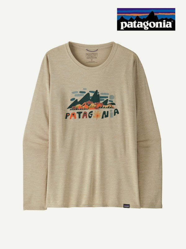 Woman's Long-Sleeved Cap Cool Daily Graphic Shirt #FFPX [45205]｜patagonia
