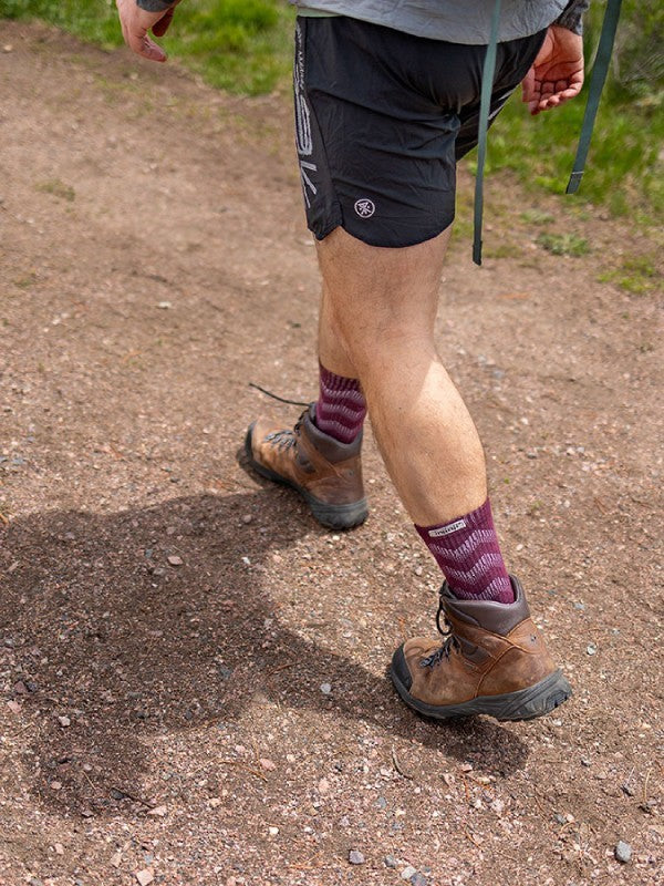 アウトドアMWクルーウール #ガーネット [223670]｜injinji