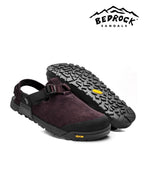 Mountain Clog Suede Leather #Deep Plum Upper / Deep Plum Webbing [MC-DPS-0506]｜BEDROCK SANDALS