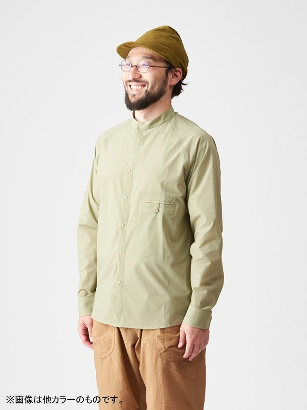 ソフトシェルのバンドカラーシャツ #ハイジロ [021067]｜AXESQUIN