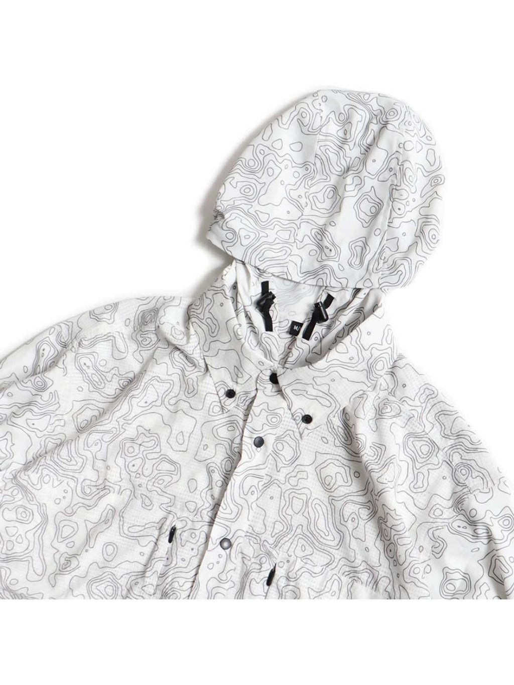 TRIPLE CROWN BUTTON DOWN LONG SLEEVE #WHITE AND BLACK TOPO [TC’BDPB-LS2]｜Jolly Gear