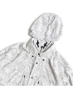 TRIPLE CROWN BUTTON DOWN LONG SLEEVE #WHITE AND BLACK TOPO [TC’BDPB-LS2]｜Jolly Gear