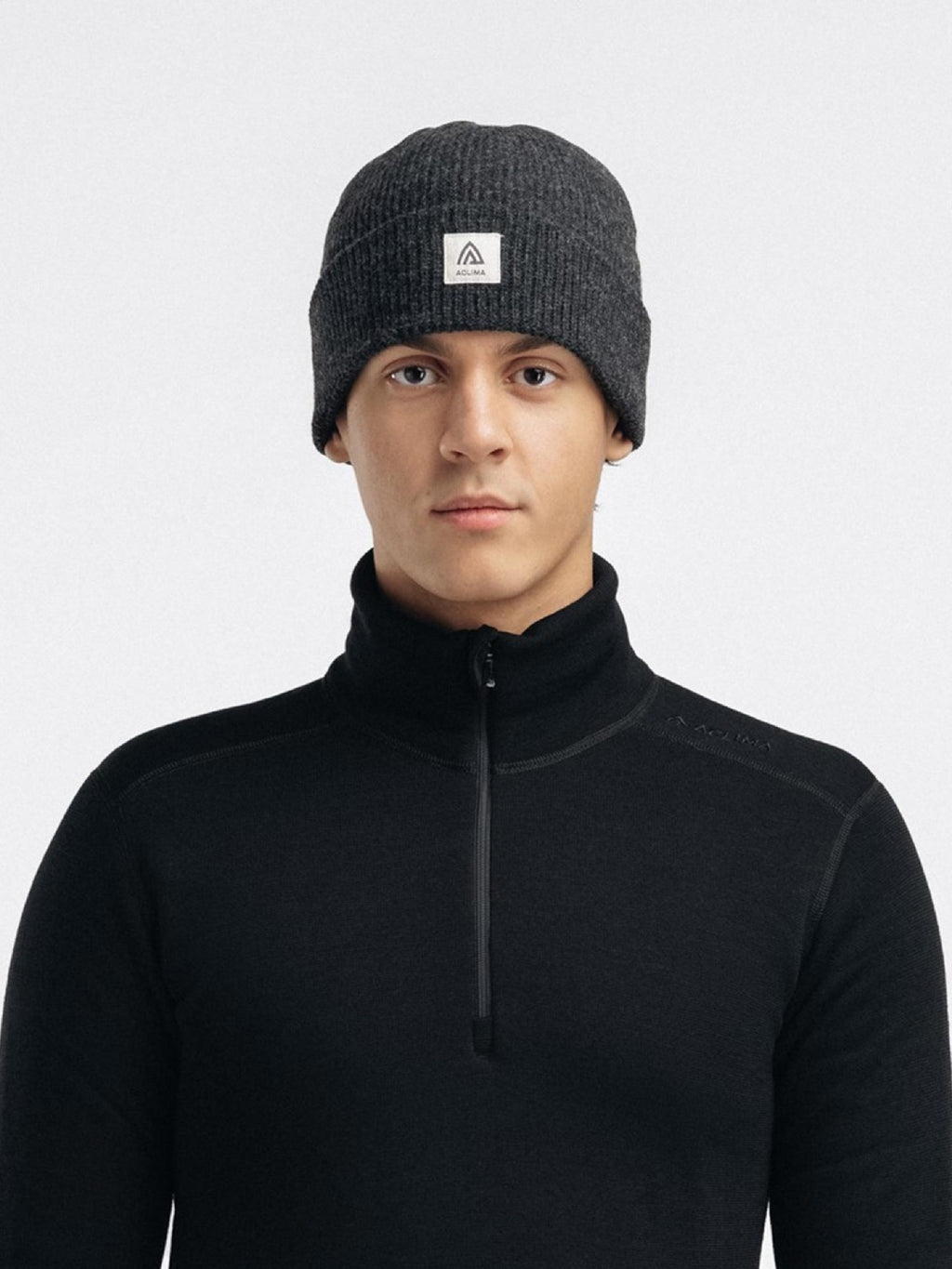 Reborn Felted Beanie #Dark Grey Melange [110745]｜ACLIMA