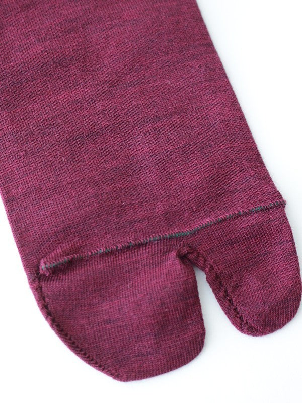 Hakusanfuuro baselyer socks #Bordeaux｜高山植物図鑑