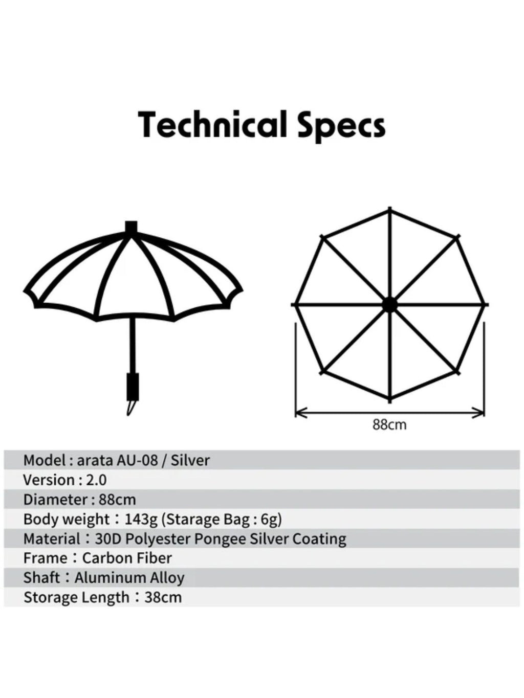 AU-08 / Silver｜arata
