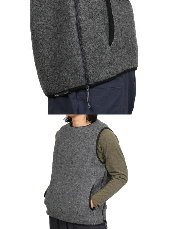 パイルモッサーのベスト #ケシズミイロ [021084]｜AXESQUIN