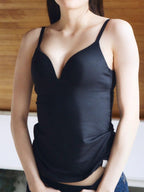 3D Wireless Bra Camisole #Black [NV24020]｜one nova