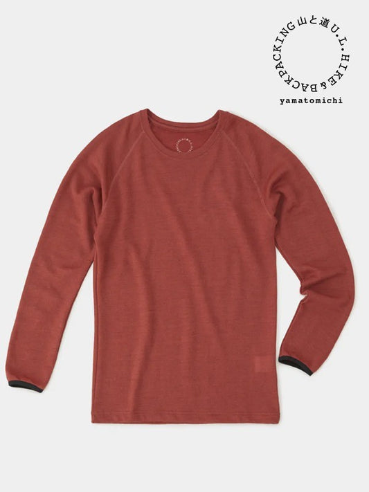 DF Mesh Merino Long Sleeve #Brick Red｜山と道