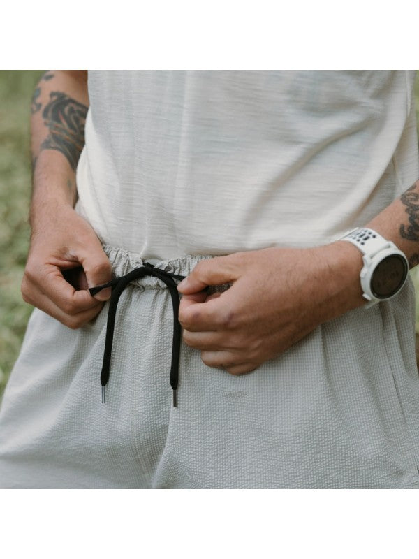 Outdoor Seersucker Shorts #BEIGE [HU-20007]｜HERENESS