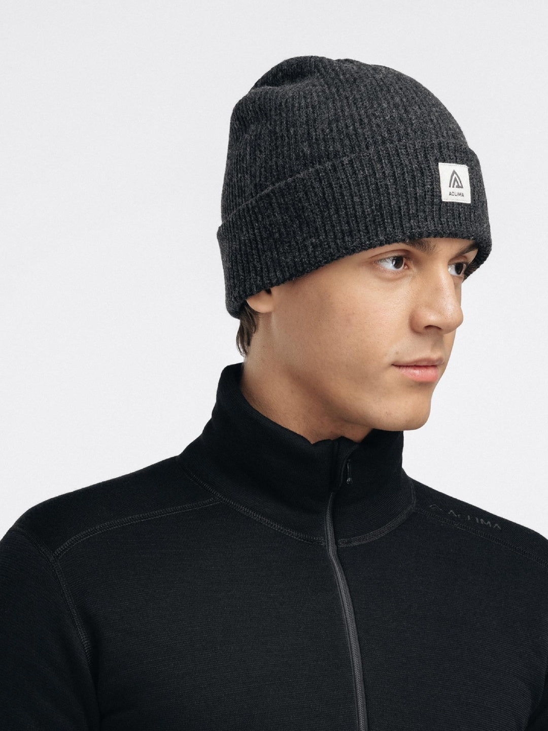 Reborn Felted Beanie #Dark Grey Melange [110745]｜ACLIMA