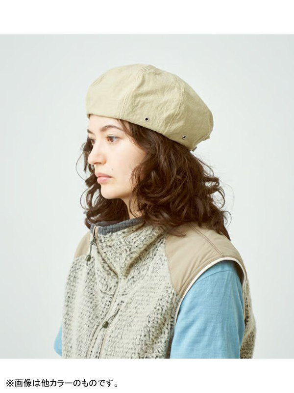 Salt Path Beret #Black [h243-511]｜halo commodity