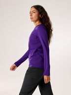 Women's Taema Crew LS #Azalea Heather [X00000691408]｜ARC'TERYX