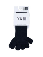 Toe Socks Crew Axio Wool #Black [YUB233-032025-BLK]｜YUBI SOCKS
