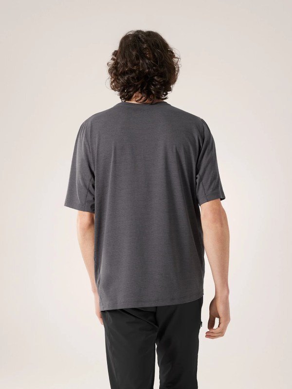 Cormac Logo SS M #Black Heather [L08465800]｜ARC'TERYX