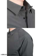 ソフトシェルのショートカラーシャツ #センザイミドリ [021090]｜AXESQUIN【Outlet_20】