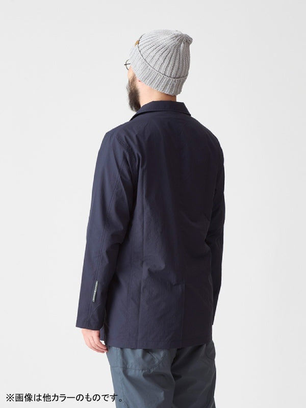 ダブルフェイスのサマージャケット #ケシズミイロ [21094]｜AXESQUIN