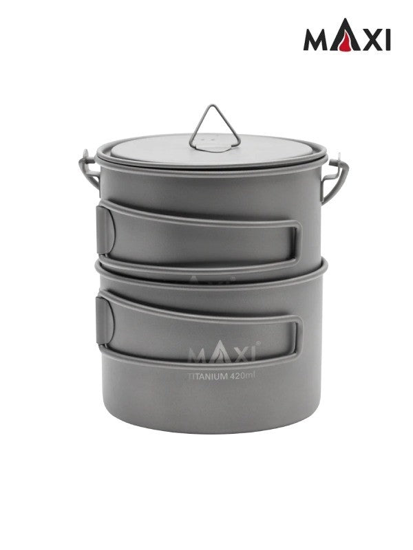 Titanium Bail Handle Dual Pot [MX-BHDP]｜MAXI