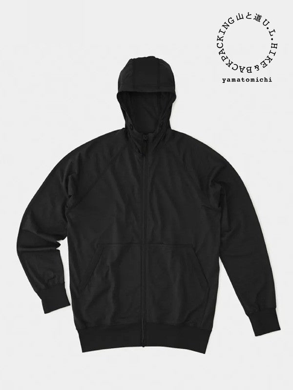 100% Merino Zip Hoody #Black｜山と道