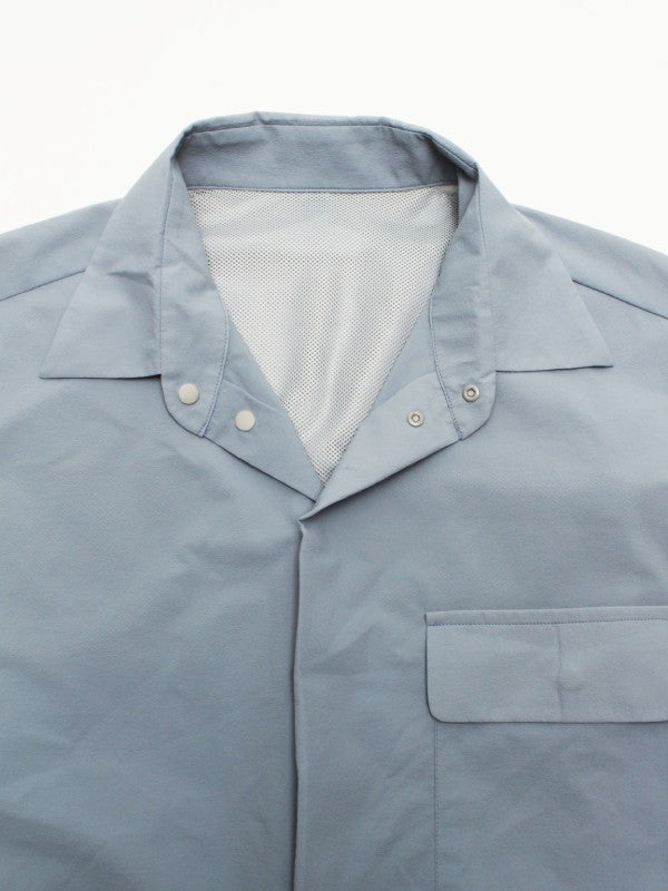WIND BIG SHIRT #73 BL×GY [PS251016]｜PAPERSKY WEAR