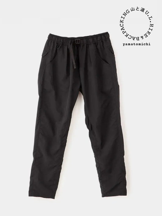 Men's One Tuck 5-Pocket Pants #Black｜山と道