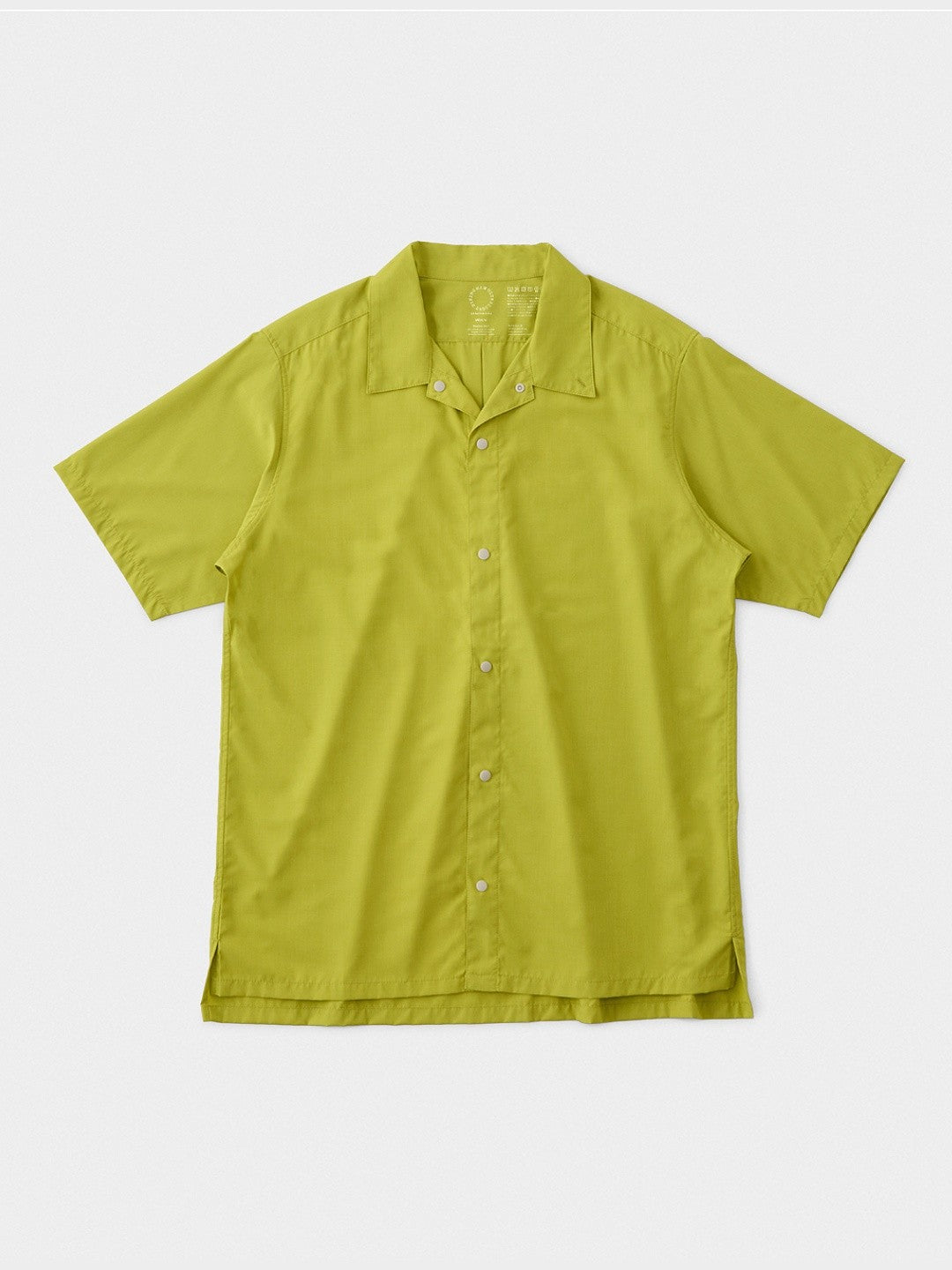 Men's Bamboo Short Sleeve Shirt #Lemon Grass｜山と道