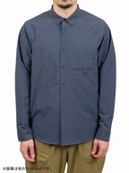 ソフトシェルのショートカラーシャツ #ヤマバトイロ [021066]｜AXESQUIN