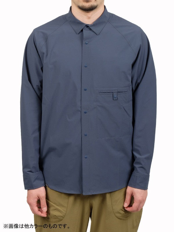 ソフトシェルのショートカラーシャツ #ヤマバトイロ [021066]｜AXESQUIN