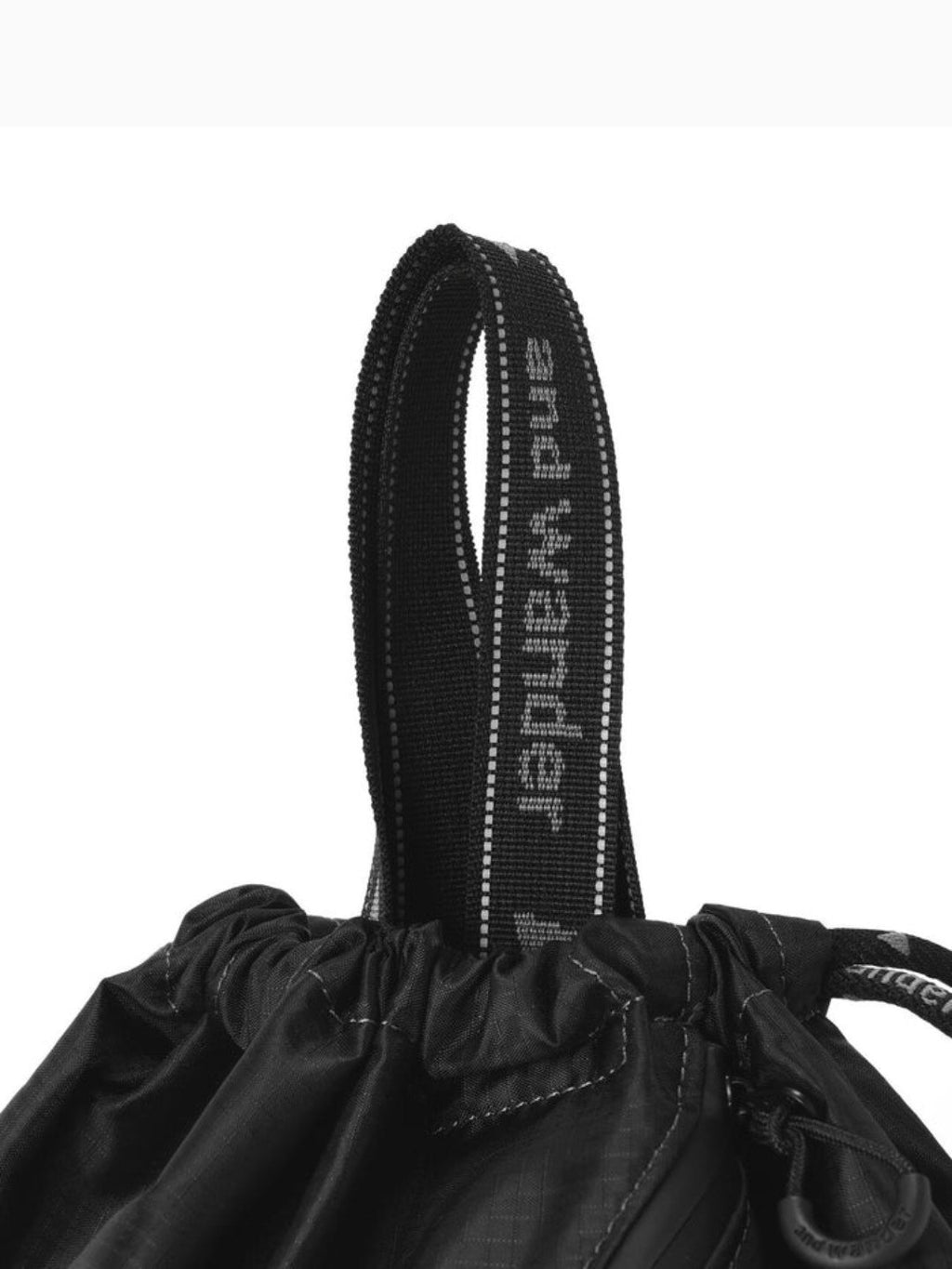 crispy rip drawstring bag #black [6985160]｜and wander