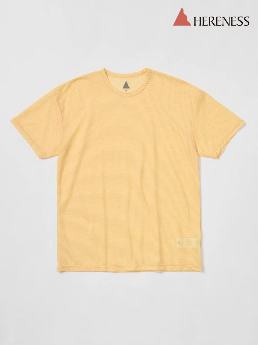 Wool Mesh T-shirt #SUN YELLOW [hu-10010]｜HERENESS