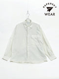 WIND BIG SHIRT #04 ECRU [PS251016]｜PAPERSKY WEAR【W_20】