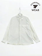 WIND BIG SHIRT #04 ECRU [PS251016]｜PAPERSKY WEAR