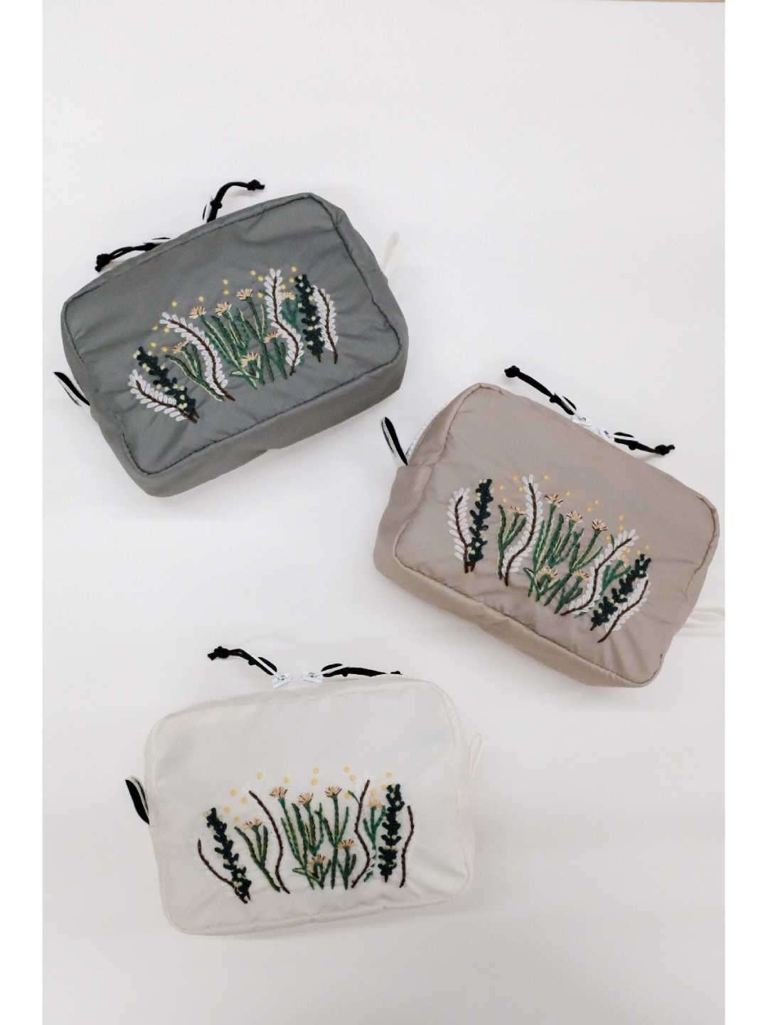 Rektan BRODERI #Gray｜Okara