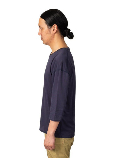 Uroko shirt, 3/4 sleeves #Aonibi [041007]｜AXESQUIN