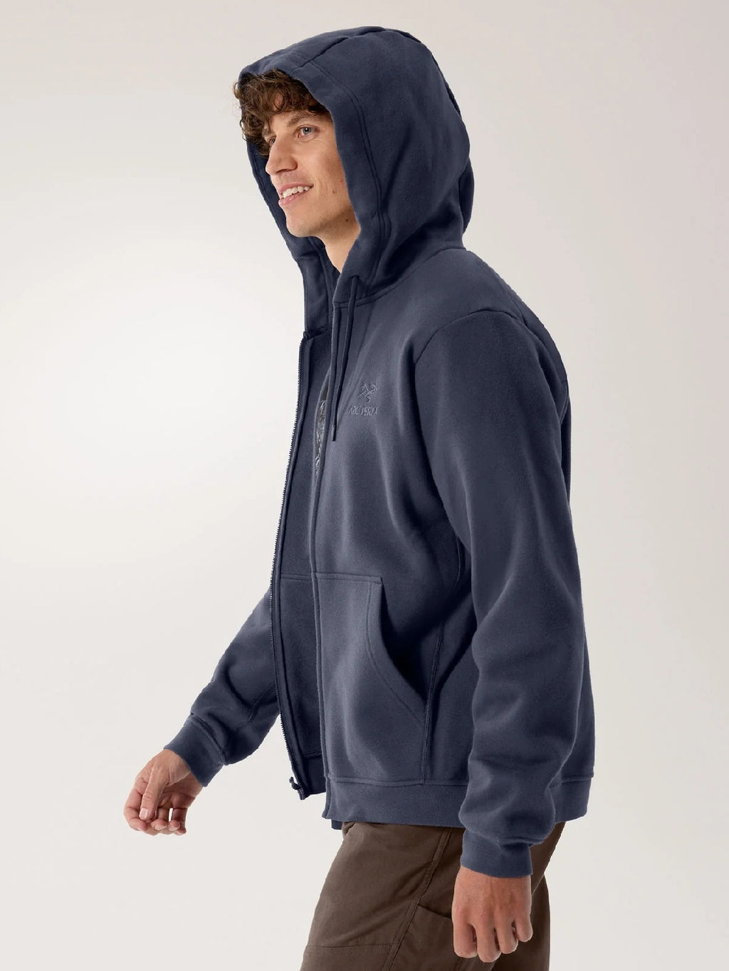 Emblem Fleece Full-Zip Hoody M #Black Sapphire [X00000992901]｜ARC'TERYX