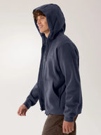 Emblem Fleece Full-Zip Hoody M #Black Sapphire [X00000992901]｜ARC'TERYX