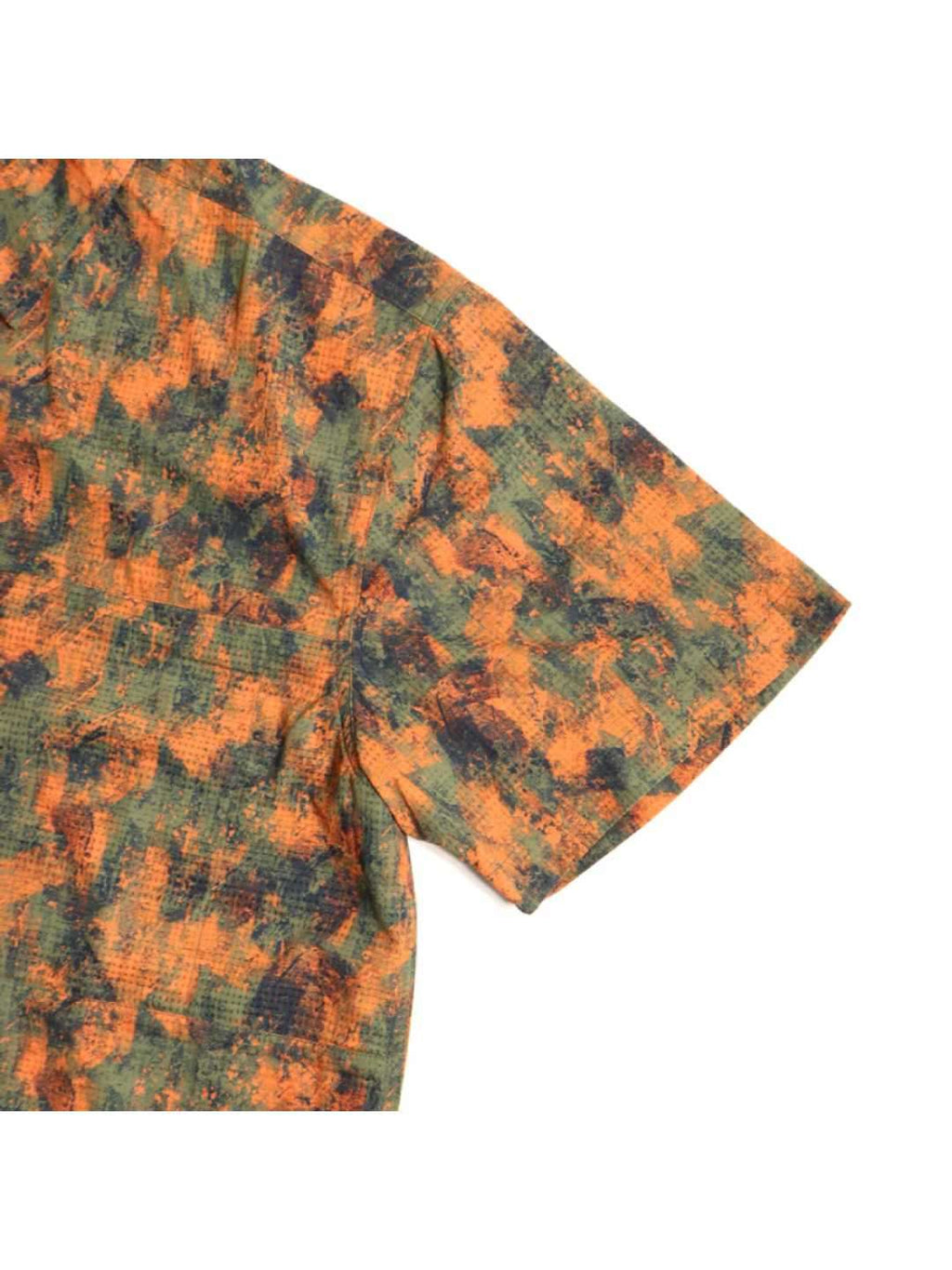 TRIPLE CROWN ZIP DOWN SHORT SLEEVE #ABSTRACT ORANGE CAMO [TC’BD-USS]｜Jolly Gear
