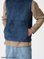 ハイロフトフリースのベスト #マンゴ [021107]｜AXESQUIN