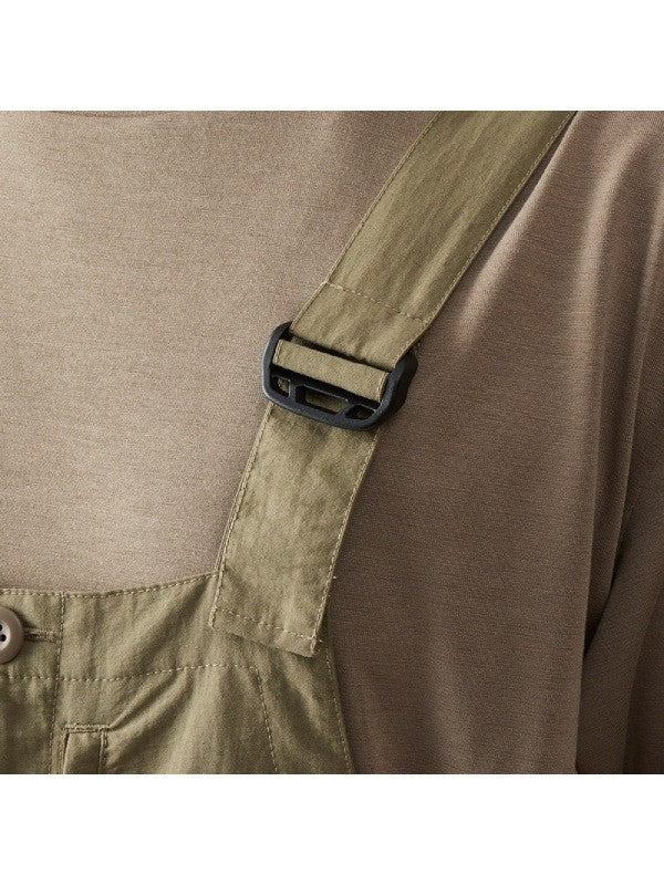 タッサーナイロンのオーバーオール #オリーブネズミ [022025]｜AXESQUIN