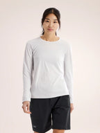 Women's Taema Crew LS #Atmos Heather [L08487800]｜ARC'TERYX