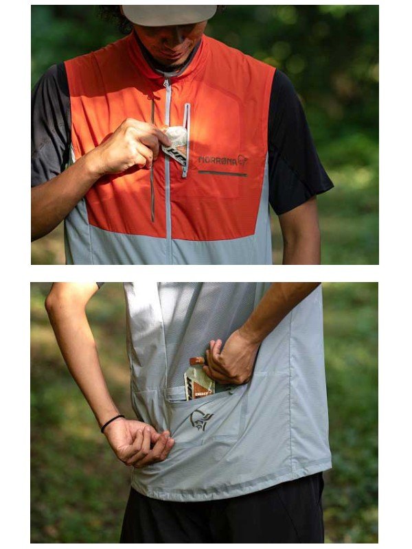 senja aero90 Vest (M) #Arednalin/Blue Fog [5819-23]｜Norrona【Outlet_40】