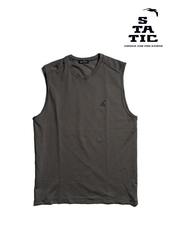 Hive Sleeveless Shirts #Dark Walnut [100624]｜STATIC