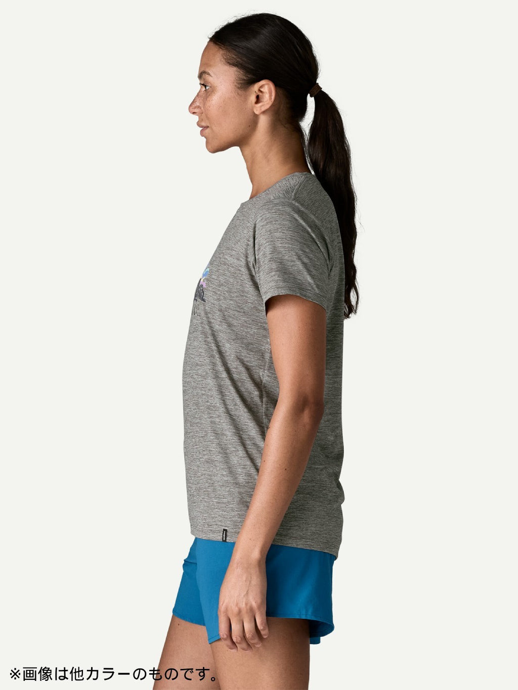 Women's Cap Cool Daily Shirt - Fitz Roy Nimbus #DYWH [45486]｜patagonia
